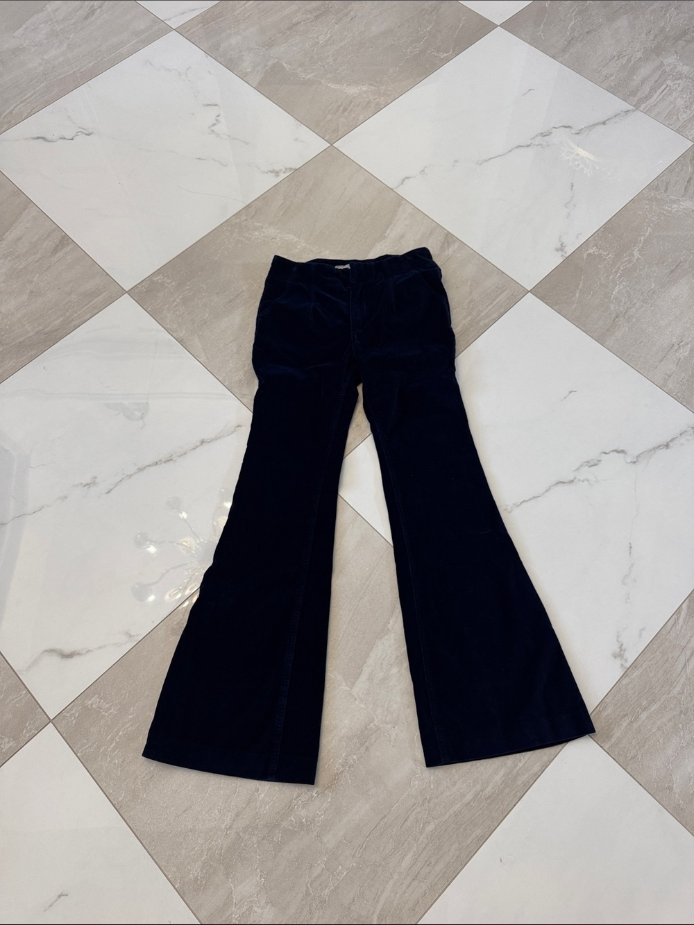 Free People Navy Blue Corduroy Flare Pants